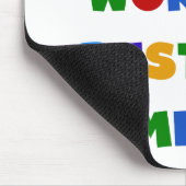 世界のベスト米国東部標準時刻Mimi明るい色のTシャツのギフト マウスパッド (コーナー)