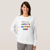 世界のベスト米国東部標準時刻Mimi明るい色のTシャツのギフト Tシャツ (正面フル)