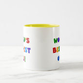 世界のベスト米国東部標準時刻Oma明るい色のギフト ツートーンマグカップ (中央)