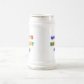 世界のベスト米国東部標準時刻Opa明るい色のギフト ビールジョッキ (中央)