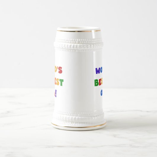 世界のベスト米国東部標準時刻Opa明るい色のギフト ビールジョッキ (中央)