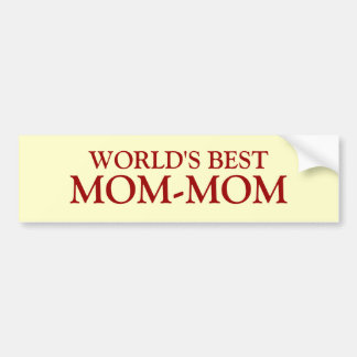 世界のベスト、MOM-MOM バンパーステッカー