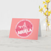 世界のベストAbuela カード (黄色い花)