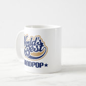 世界のベストGrandpop コーヒーマグカップ (正面左)