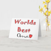 世界のベストOma--母の日のギフト カード (黄色い花)