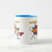 世界のベストSUPERBOSS -おもしろいなボスのマグ-人 ツートーンマグカップ (中央)