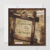 世界のベビーシャワーへようこそ 招待状 (正面)