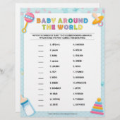 世界のベビー[ベビーの基本ブルー] レターヘッド (正面/裏面)