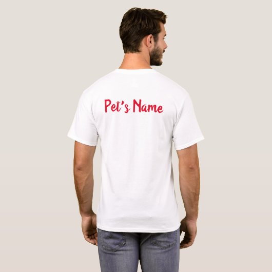 世界のペット最高のの親Tシャツ Tシャツ (裏面フル)