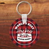 世界のホッケー最高のマ・ホッケーキーチェーン キーホルダー (正面)