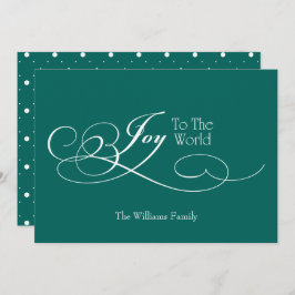 世界のホリデーカードに喜びを書き込む シーズンカード