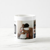 世界のボーナ最高のスパパ写真コラージュ コーヒーマグカップ (中央)