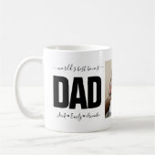 世界のボーナ最高のスパパ写真コラージュ コーヒーマグカップ (左)