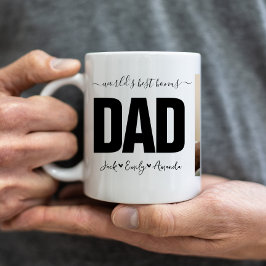 世界のボーナ最高のスパパ写真コラージュ コーヒーマグカップ