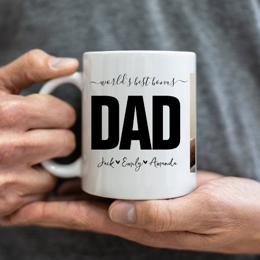 世界のボーナ最高のスパパ写真コラージュ コーヒーマグカップ