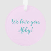 世界のボーナ最高のス・ママ オーナメント (裏面)