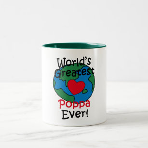 世界のポパもっとも偉大·ハート ツートーンマグカップ