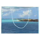 世界のポートを見たいクルージング ラージペーパーバッグ (裏面)