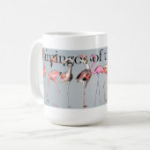 世界のマグのフラミンゴ コーヒーマグカップ (正面左)