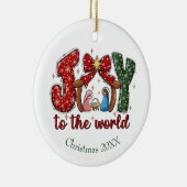 世界のマンガーシーンへの喜びクリスチャン・クリスマス セラミックオーナメント (右)
