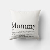 世界のミイラ最高のー定義引用文 クッション (裏面)