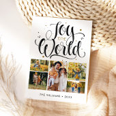 世界のミニマルなクリスマスバジェット写真への喜び シーズンカード