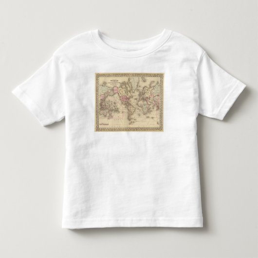 世界のメルカトルのproj トドラーTシャツ (正面)