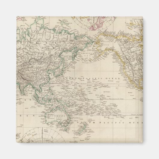 世界のメルカトル図法 マグネット (正面)