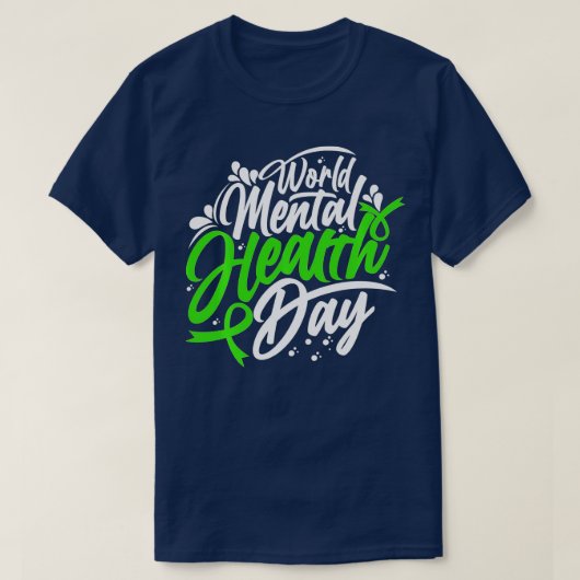 世界のメンタルヘルスの日、メンタルヘルス Tシャツ (デザイン正面)