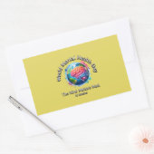 世界のメンタルヘルスの日。心が最も大事だ。 長方形シール (封筒)