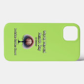 世界のメンタルヘルスの日。見えない戦いは数えられる。 Case-Mate iPhoneケース (裏面 (横))