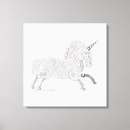 世界のユニコーンのキャンバスのプリント キャンバスプリント