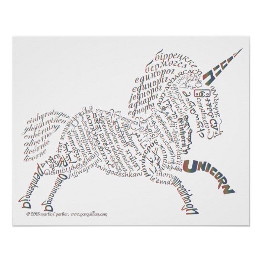 世界のユニコーンポスター ポスター (正面)