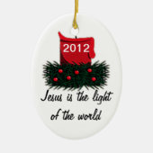 世界のライト セラミックオーナメント (正面)
