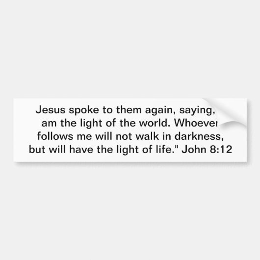 世界のライト バンパーステッカー (正面)