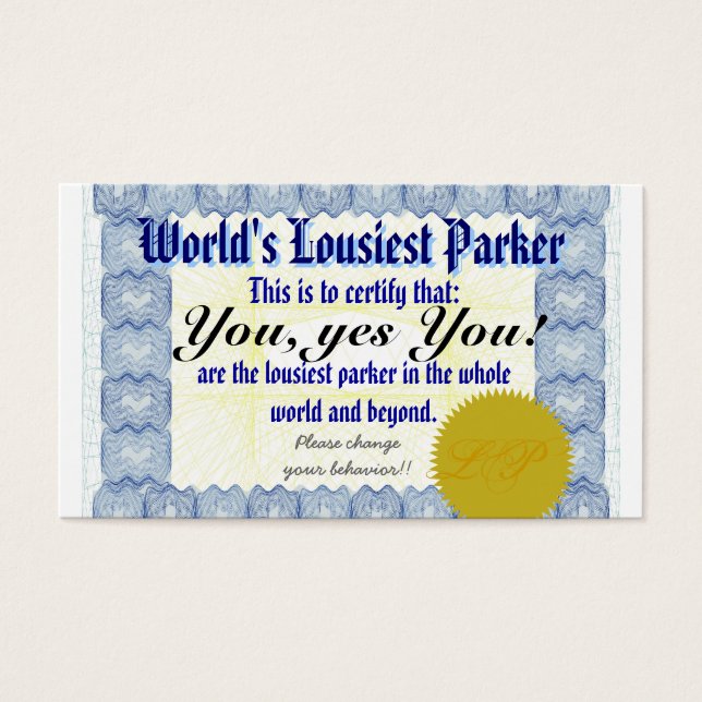 世界のラウシエストパーカー (正面)