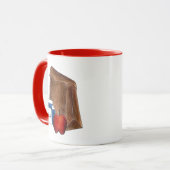 世界のランチレディ最高のカフェテリアワーカーアップル マグカップ (正面左)