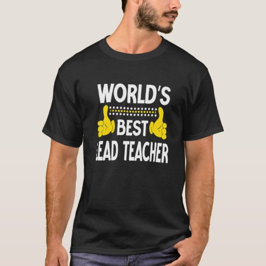世界のリード最高の先生の役職タイトル職業Lea Tシャツ (正面)