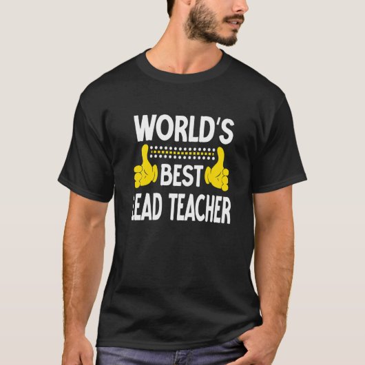 世界のリード最高の先生の役職タイトル職業Lea Tシャツ (正面)