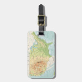 世界のレトロのカラーマップ ラゲッジタグ (正面縦)