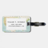 世界のレトロのカラーマップ ラゲッジタグ (裏面横)