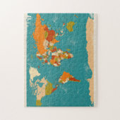 世界のレトロの政治地図 ジグソーパズル (縦)