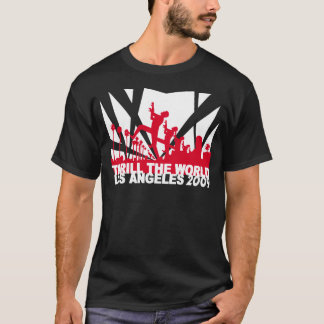 世界のロサンゼルスの2009年の~の黒を感動させて下さい Tシャツ