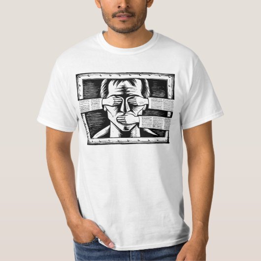 世界のワイシャツの検閲に対して Tシャツ (正面)