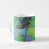 世界のワイヤ – 海底ケーブル コーヒーマグカップ (正面左)