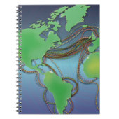 世界のワイヤ – 海底ケーブル ノートブック (正面)