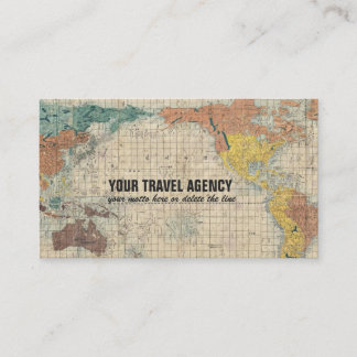 世界のヴィンテージの日本のな地図 名刺