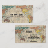 世界のヴィンテージの日本のな地図 名刺 (正面/裏面)