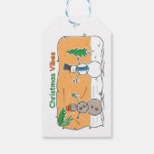 世界の一部からのクリスマスビブ ギフトタグ (裏面)