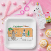 世界の一部からのクリスマスビブ ペーパープレート (パーティー)